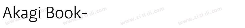 Akagi Book字体转换